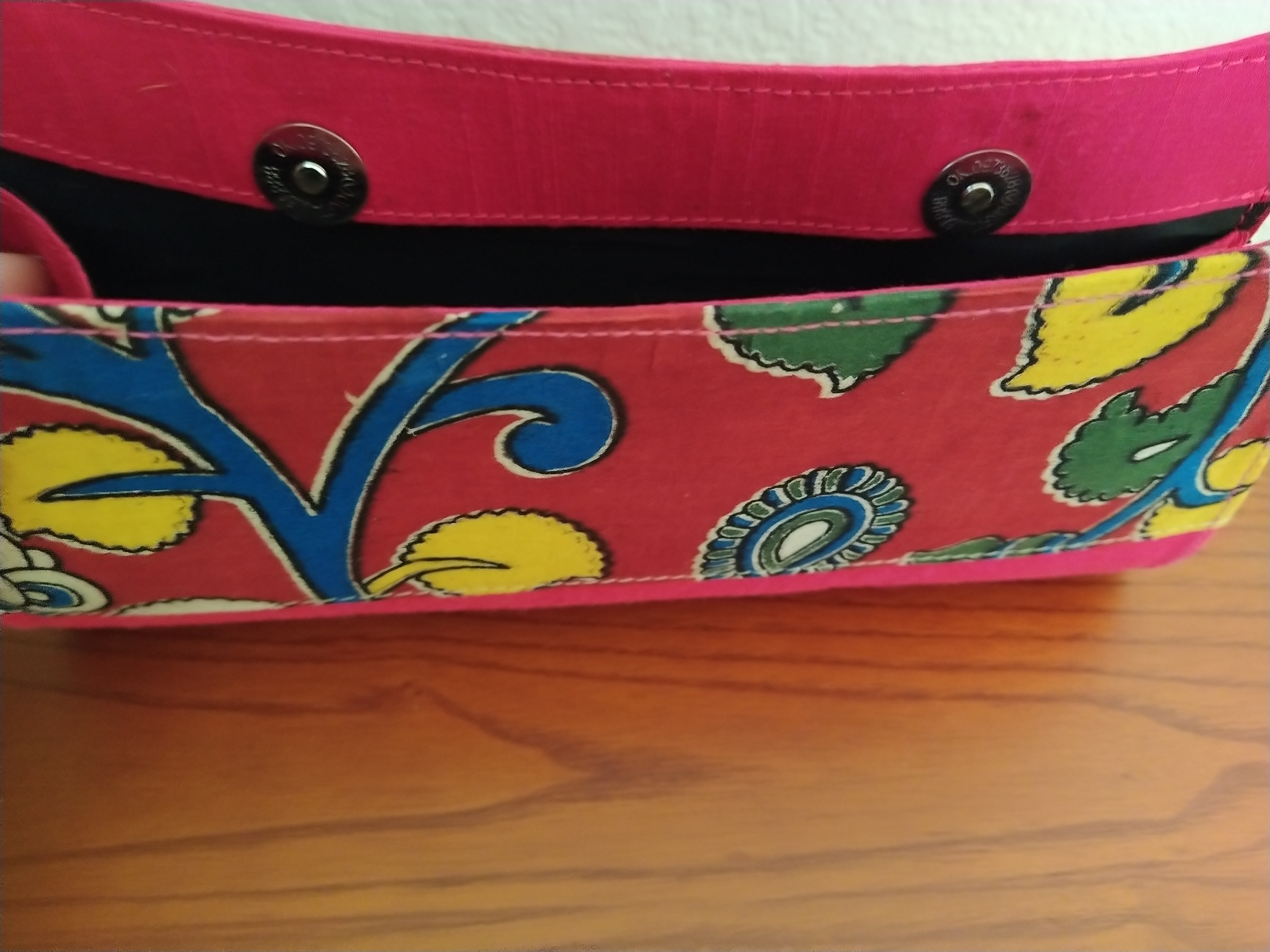 Raw Silk Kalamkari Clutch